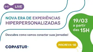 Modelo de convite para evento corporativo - live Nova Era de Experiências Hiperpersonalizadas