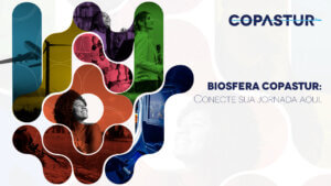 identidade visual da biosfera copastur para ilustrar texto sobre experiências conectadas