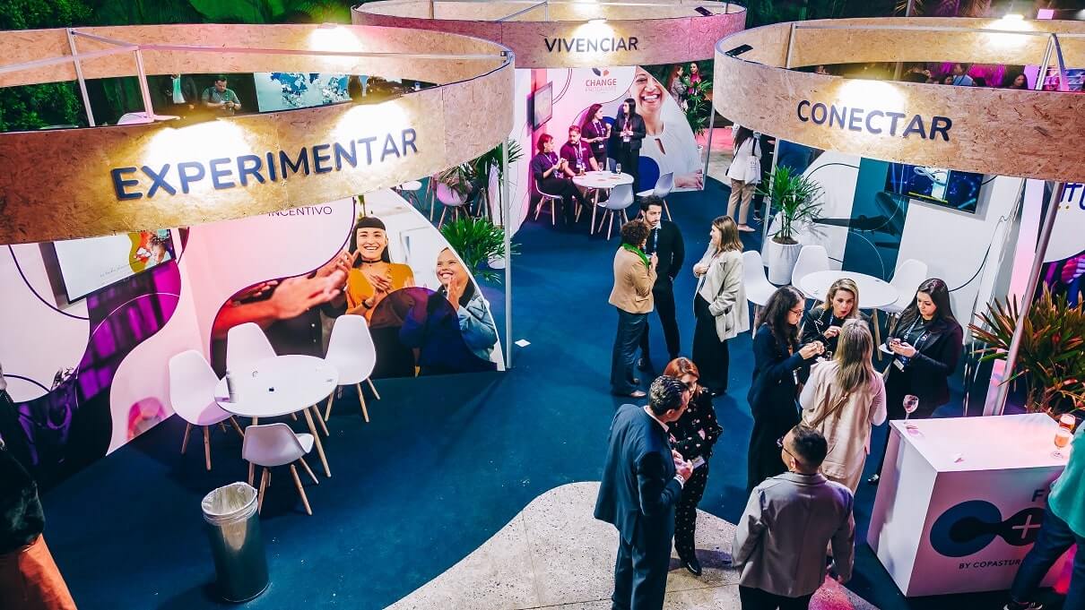 Estandes em evento