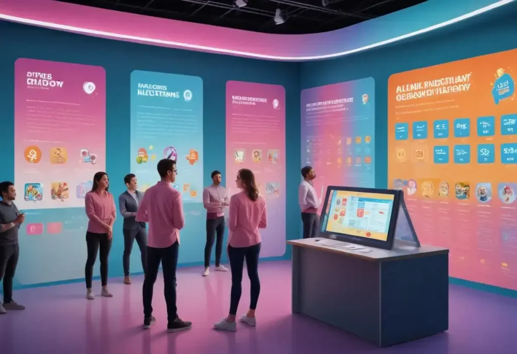 imagem de pessoas olhando um painel de pontos para ilustrar texto de gamificação para empresas