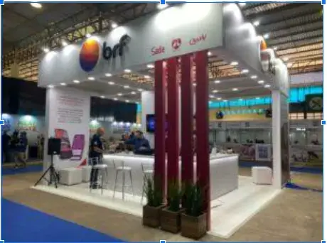 Imagem de um stand de evento produzido pela Copastur