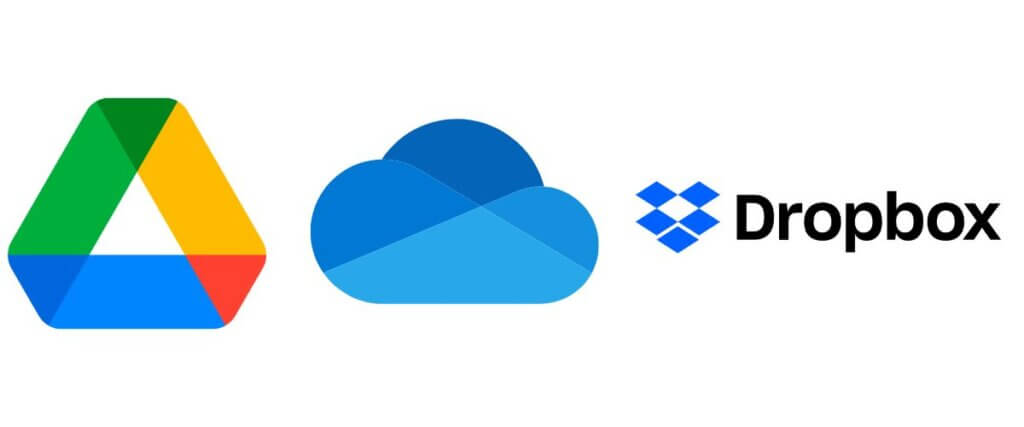 Google drive one drive dropbox