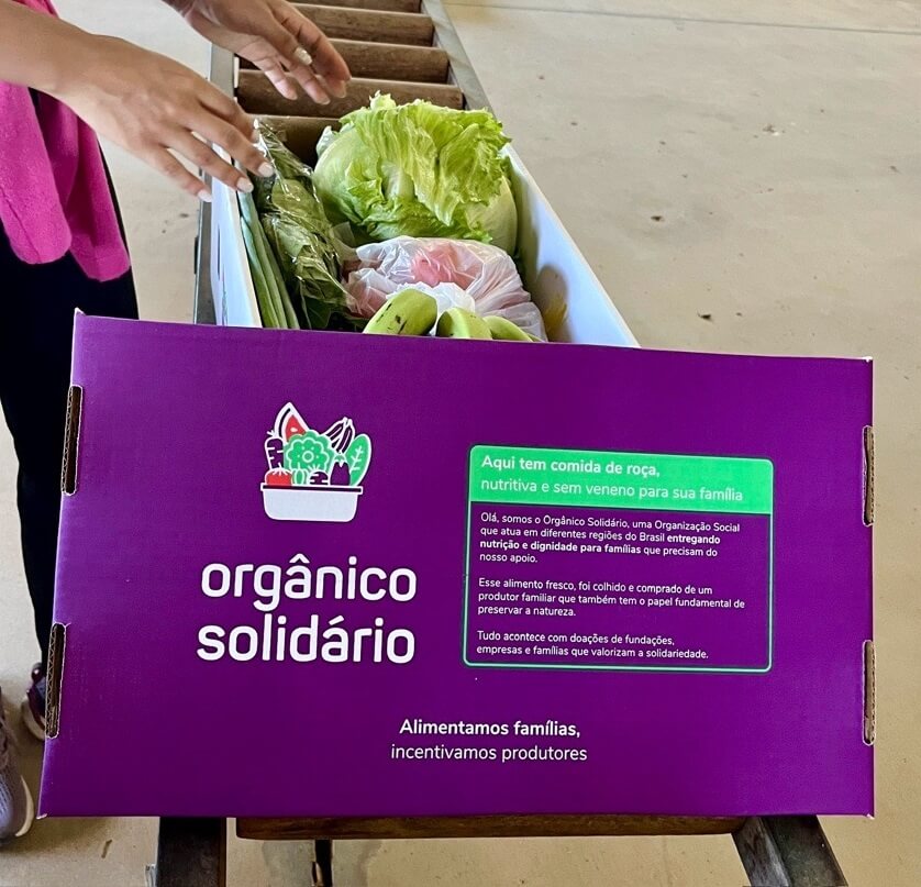 Sítio A Boa Terra (montagem das cestas do Orgânico Solidário com a Copastur)