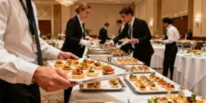 pessoas organizando evento para ilustrar texto sobre agência de mice