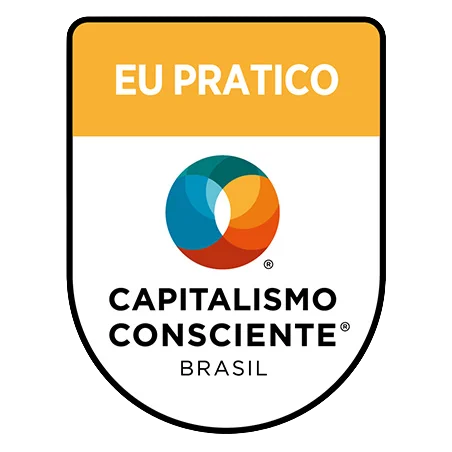 Selo Eu pratico, do Capitalismo Consciente Brasil