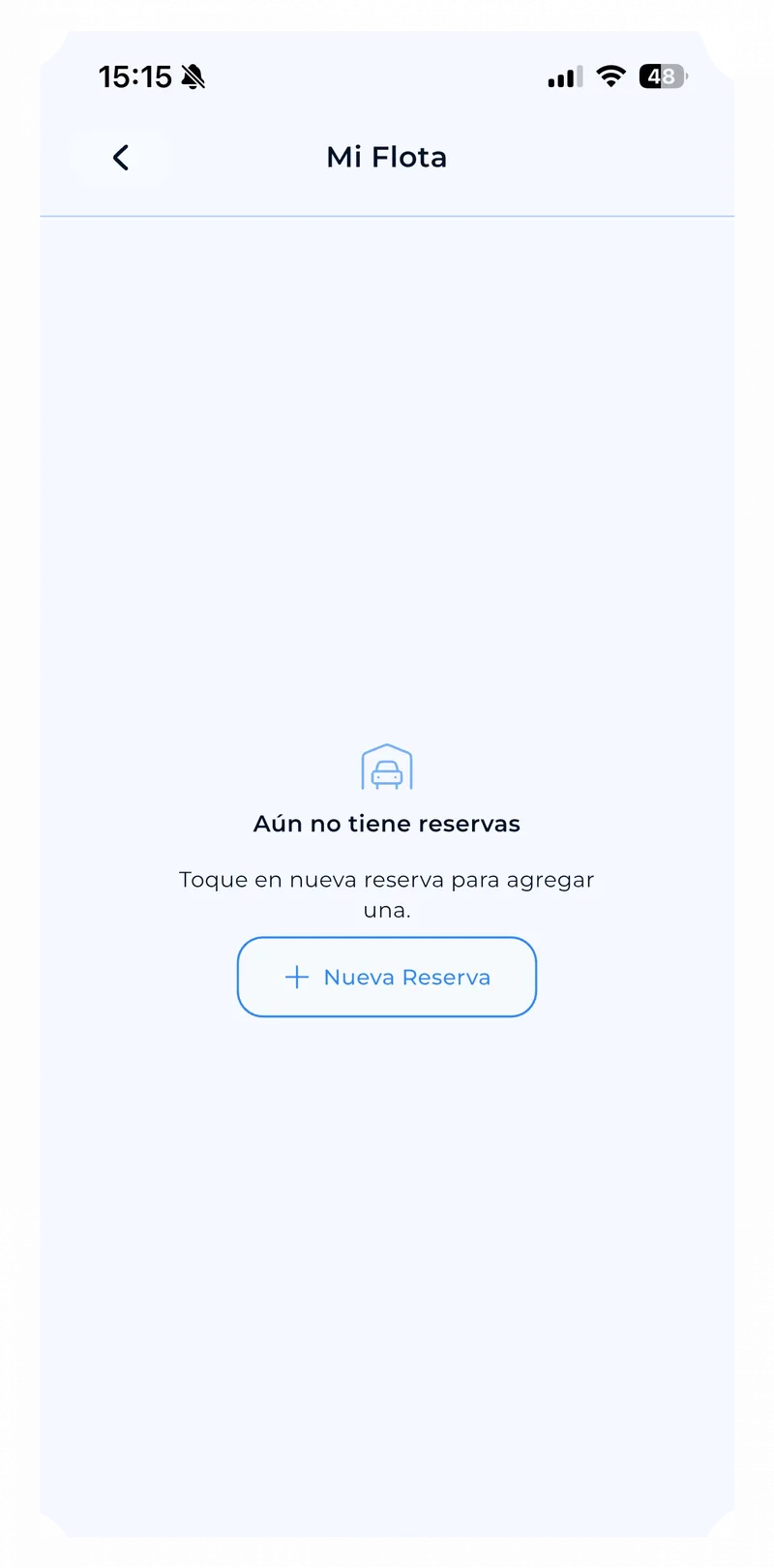 App C+: pantalla Mi Flota